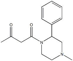 1-(4-methyl-2-phenylpiperazin-1-yl)butane-1,3-dione 구조식 이미지