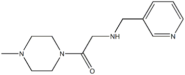 1-(4-methylpiperazin-1-yl)-2-[(pyridin-3-ylmethyl)amino]ethan-1-one Structure