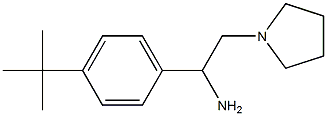 1-(4-tert-butylphenyl)-2-pyrrolidin-1-ylethanamine 구조식 이미지