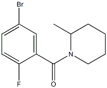 1-(5-bromo-2-fluorobenzoyl)-2-methylpiperidine Structure