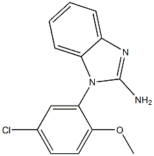 1-(5-chloro-2-methoxyphenyl)-1H-1,3-benzodiazol-2-amine 구조식 이미지