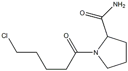 1-(5-chloropentanoyl)pyrrolidine-2-carboxamide Structure