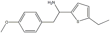1-(5-ethylthiophen-2-yl)-2-(4-methoxyphenyl)ethan-1-amine Structure