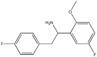 1-(5-fluoro-2-methoxyphenyl)-2-(4-fluorophenyl)ethan-1-amine Structure