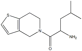 1-(6,7-dihydrothieno[3,2-c]pyridin-5(4H)-yl)-4-methyl-1-oxopentan-2-amine Structure