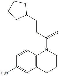 1-(6-amino-1,2,3,4-tetrahydroquinolin-1-yl)-3-cyclopentylpropan-1-one Structure