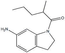 1-(6-amino-2,3-dihydro-1H-indol-1-yl)-2-methylpentan-1-one 구조식 이미지