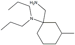 1-(aminomethyl)-3-methyl-N,N-dipropylcyclohexan-1-amine 구조식 이미지