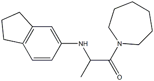 1-(azepan-1-yl)-2-(2,3-dihydro-1H-inden-5-ylamino)propan-1-one Structure