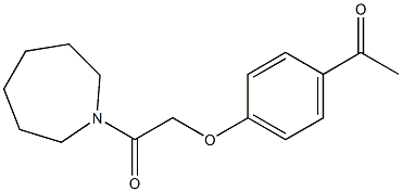 1-(azepan-1-yl)-2-(4-acetylphenoxy)ethan-1-one Structure