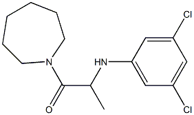 1-(azepan-1-yl)-2-[(3,5-dichlorophenyl)amino]propan-1-one Structure