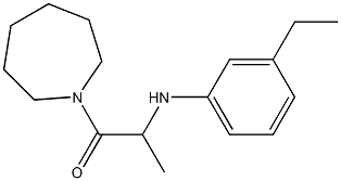 1-(azepan-1-yl)-2-[(3-ethylphenyl)amino]propan-1-one Structure