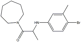 1-(azepan-1-yl)-2-[(4-bromo-3-methylphenyl)amino]propan-1-one 구조식 이미지