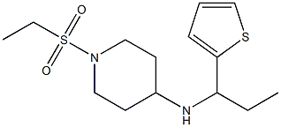 1-(ethanesulfonyl)-N-[1-(thiophen-2-yl)propyl]piperidin-4-amine 구조식 이미지