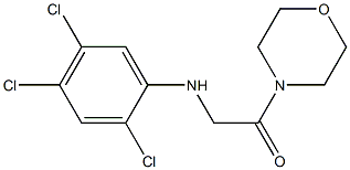 1-(morpholin-4-yl)-2-[(2,4,5-trichlorophenyl)amino]ethan-1-one 구조식 이미지