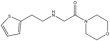 1-(morpholin-4-yl)-2-{[2-(thiophen-2-yl)ethyl]amino}ethan-1-one 구조식 이미지