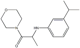 1-(morpholin-4-yl)-2-{[3-(propan-2-yl)phenyl]amino}propan-1-one Structure
