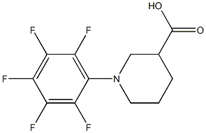 1-(pentafluorophenyl)piperidine-3-carboxylic acid Structure