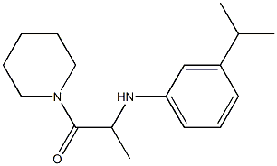 1-(piperidin-1-yl)-2-{[3-(propan-2-yl)phenyl]amino}propan-1-one Structure