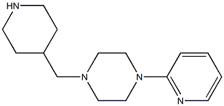 1-(piperidin-4-ylmethyl)-4-(pyridin-2-yl)piperazine Structure