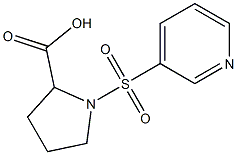 1-(pyridin-3-ylsulfonyl)pyrrolidine-2-carboxylic acid 구조식 이미지