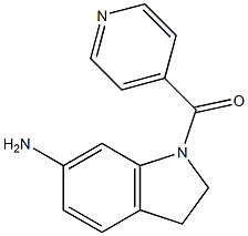 1-(pyridin-4-ylcarbonyl)-2,3-dihydro-1H-indol-6-amine Structure