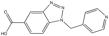 1-(pyridin-4-ylmethyl)-1H-1,2,3-benzotriazole-5-carboxylic acid 구조식 이미지