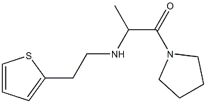 1-(pyrrolidin-1-yl)-2-{[2-(thiophen-2-yl)ethyl]amino}propan-1-one Structure