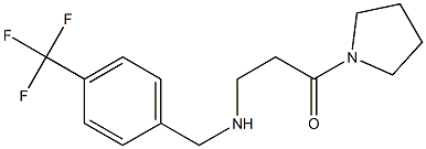 1-(pyrrolidin-1-yl)-3-({[4-(trifluoromethyl)phenyl]methyl}amino)propan-1-one 구조식 이미지