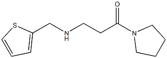 1-(pyrrolidin-1-yl)-3-[(thiophen-2-ylmethyl)amino]propan-1-one Structure