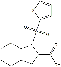 1-(thien-2-ylsulfonyl)octahydro-1H-indole-2-carboxylic acid Structure