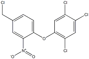 1,2,4-trichloro-5-[4-(chloromethyl)-2-nitrophenoxy]benzene 구조식 이미지