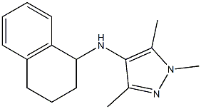 1,3,5-trimethyl-N-(1,2,3,4-tetrahydronaphthalen-1-yl)-1H-pyrazol-4-amine Structure