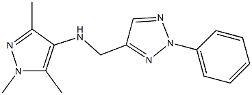 1,3,5-trimethyl-N-[(2-phenyl-2H-1,2,3-triazol-4-yl)methyl]-1H-pyrazol-4-amine Structure