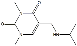 1,3-dimethyl-5-[(propan-2-ylamino)methyl]-1,2,3,4-tetrahydropyrimidine-2,4-dione 구조식 이미지