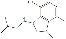 1,7-dimethyl-3-[(2-methylpropyl)amino]-2,3-dihydro-1H-inden-4-ol Structure
