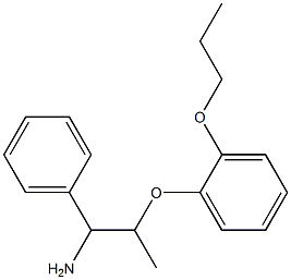 1-[(1-amino-1-phenylpropan-2-yl)oxy]-2-propoxybenzene 구조식 이미지