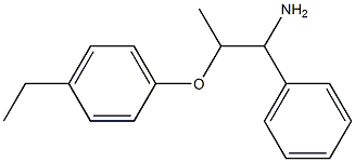 1-[(1-amino-1-phenylpropan-2-yl)oxy]-4-ethylbenzene 구조식 이미지