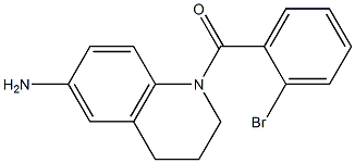 1-[(2-bromophenyl)carbonyl]-1,2,3,4-tetrahydroquinolin-6-amine 구조식 이미지