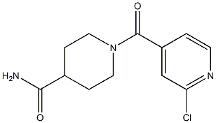 1-[(2-chloropyridin-4-yl)carbonyl]piperidine-4-carboxamide Structure