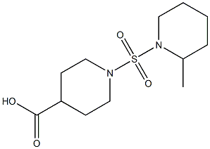 1-[(2-methylpiperidine-1-)sulfonyl]piperidine-4-carboxylic acid 구조식 이미지