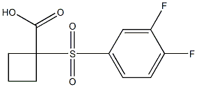 1-[(3,4-difluorophenyl)sulfonyl]cyclobutanecarboxylic acid 구조식 이미지
