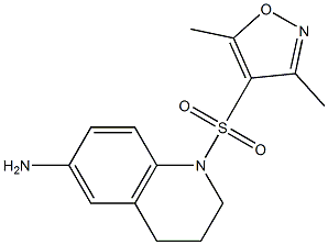 1-[(3,5-dimethyl-1,2-oxazole-4-)sulfonyl]-1,2,3,4-tetrahydroquinolin-6-amine 구조식 이미지