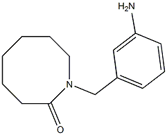 1-[(3-aminophenyl)methyl]azocan-2-one 구조식 이미지