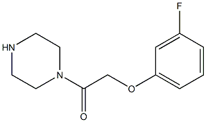 1-[(3-fluorophenoxy)acetyl]piperazine 구조식 이미지