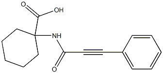 1-[(3-phenylprop-2-ynoyl)amino]cyclohexanecarboxylic acid Structure