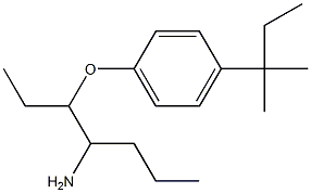 1-[(4-aminoheptan-3-yl)oxy]-4-(2-methylbutan-2-yl)benzene 구조식 이미지