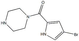 1-[(4-bromo-1H-pyrrol-2-yl)carbonyl]piperazine Structure