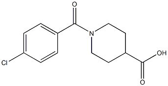 1-[(4-chlorophenyl)carbonyl]piperidine-4-carboxylic acid Structure