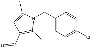 1-[(4-chlorophenyl)methyl]-2,5-dimethyl-1H-pyrrole-3-carbaldehyde Structure